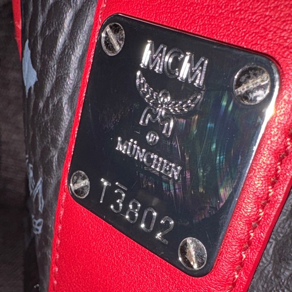 MCM Black and Red Tote Bag - Picture 8 of 10